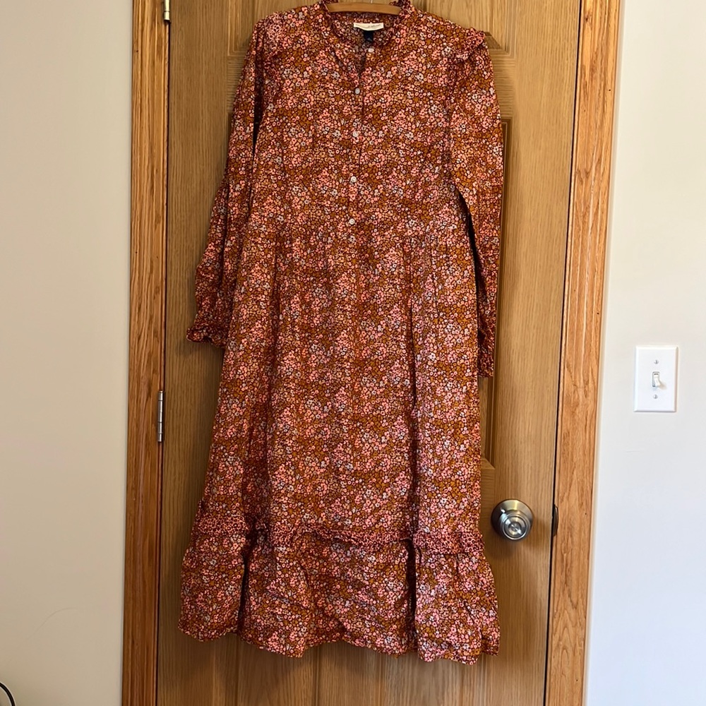 Universal Thread XS floral button front dress with pockets